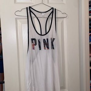 Victoria’s Secret PINK , white tank top, size small, good condition